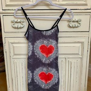 Heart tie dye dress